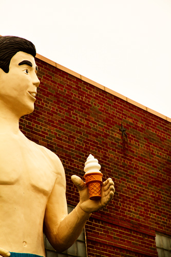Ice Cream Boy. Along Interstate 55, Illinois.